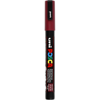 Posca Marker, nr. PC-3M, joon 0,9-1,3 mm, peenike, punaviin, 1 tk