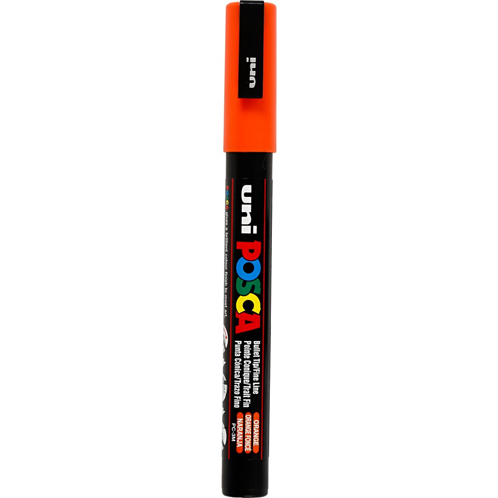 Posca Marker, nr. PC-3M, joon 0,9-1,3 mm, peenike, oranž, 1 tk