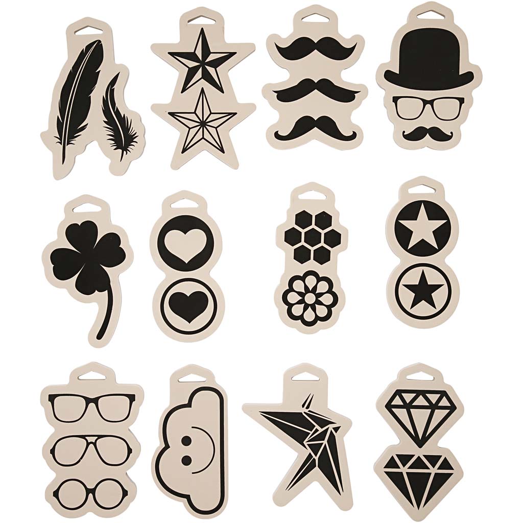 Vahutempel, suurus 12x18 cm, paksus 15 mm, 12 tk/ 1 pakk