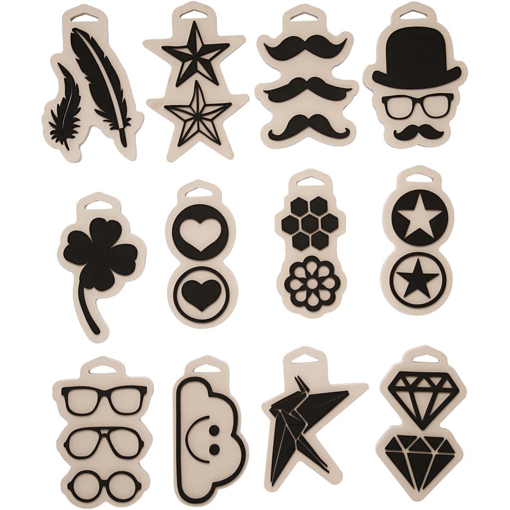 Vahutempel, suurus 12x18 cm, paksus 15 mm, 12 tk/ 1 pakk - Image 3