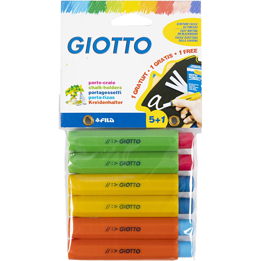 Kreidihoidja, värv võib erineda , 6 tk / 1 pakk - Image 2