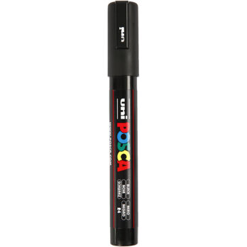 Posca Marker, nr. PC-5M, joon 2,5 mm, keskmine, must, 1 tk