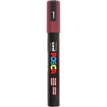 Posca Marker, nr. PC-5M, joon 2,5 mm, keskmine, punane vein, 1 tk
