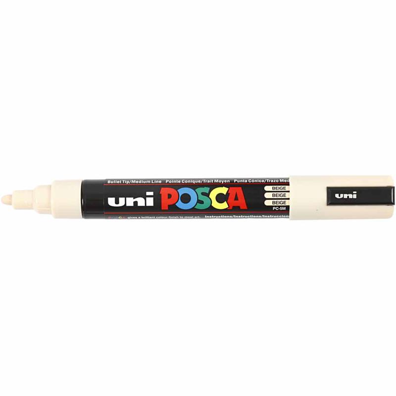 Posca Marker, nr. PC-5M, joon 2,5 mm, keskmine, beež, 1 tk - Image 2