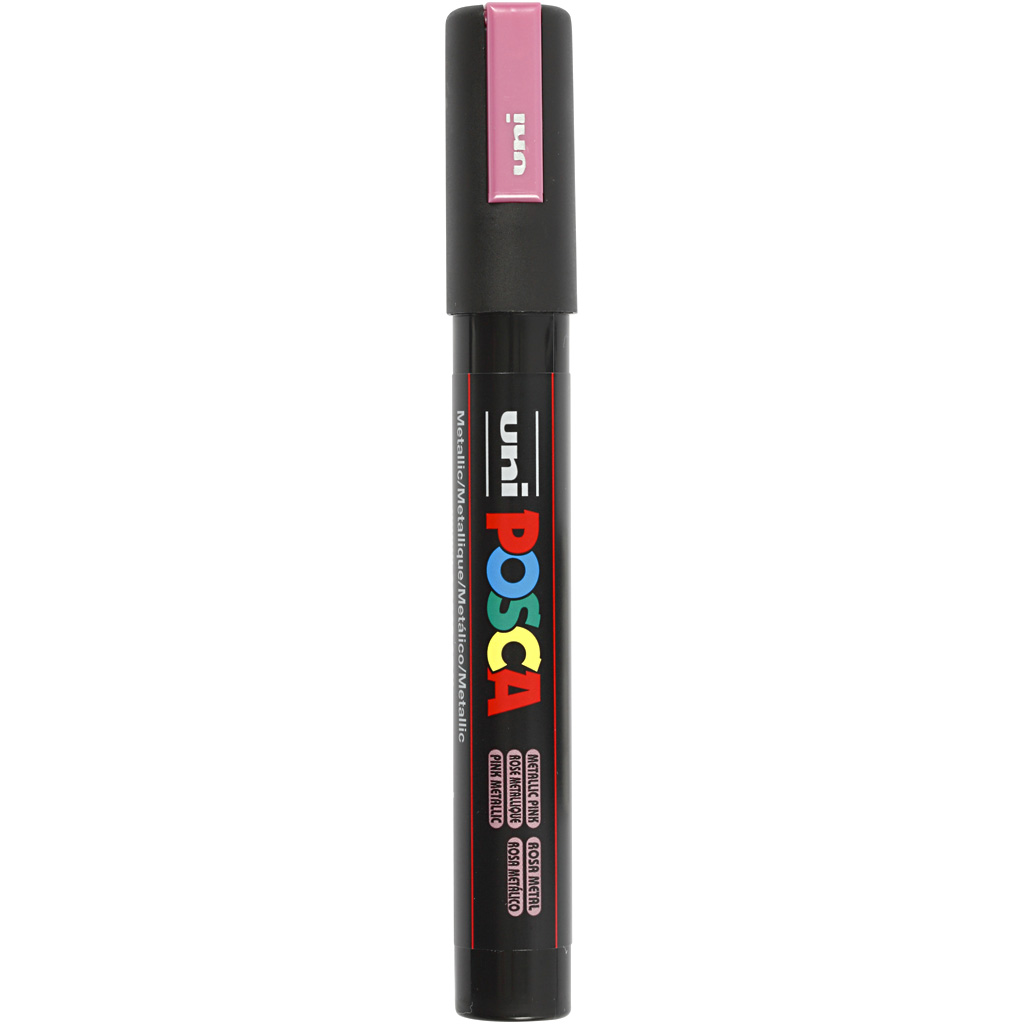 Posca Marker, nr. PC-5M, joon 2,5 mm, keskmine, roosa metallist, 1 tk.