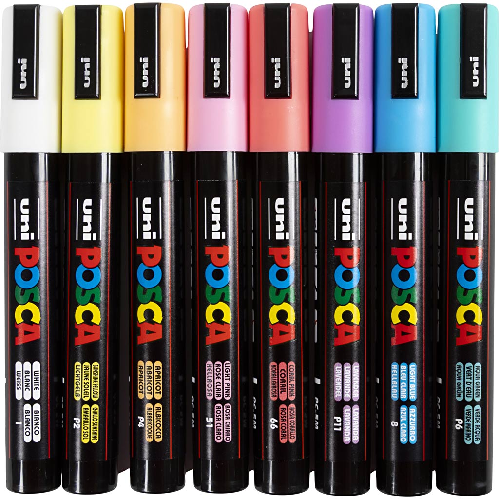 Posca Marker, nr. PC-5M, joon 2,5 mm, keskmine, 8 tk/ 1 tk