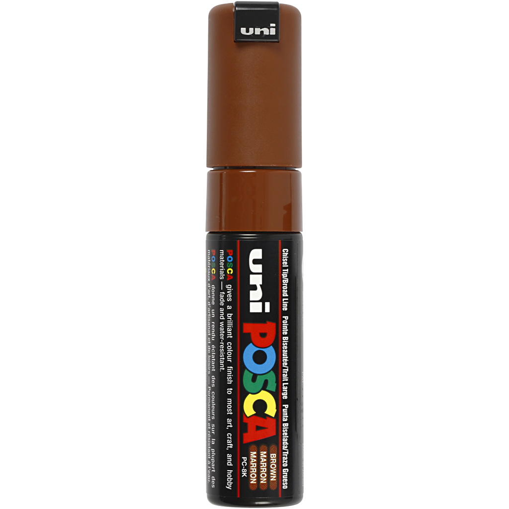 Posca Marker, nr. PC-8K, joon 8 mm, lai, pruun, 1 tk