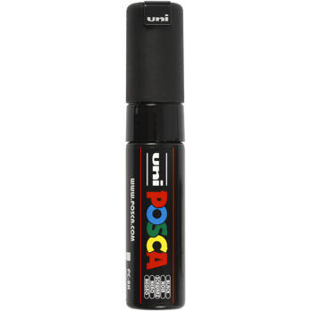Posca Marker, nr. PC-8K, joon 8 mm, lai, must, 1 tk