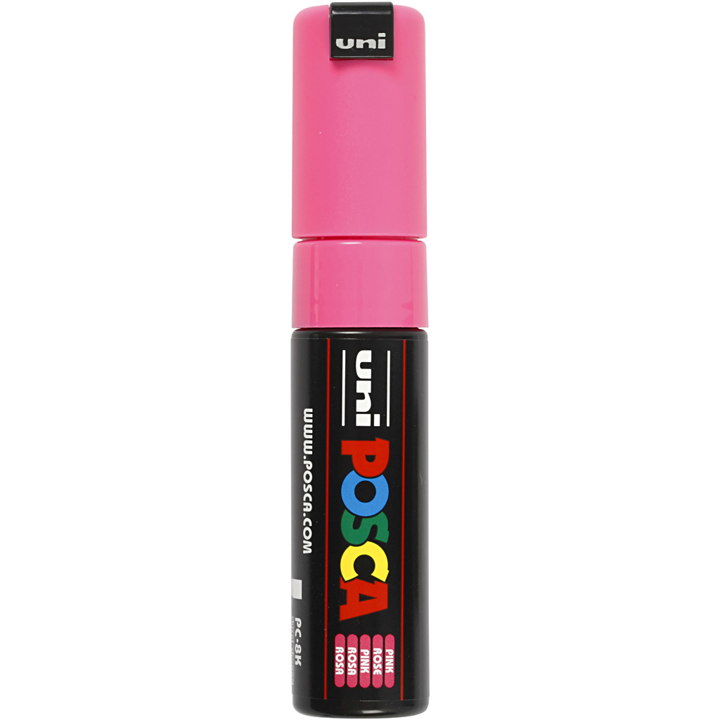 Posca Marker, nr. PC-8K, joon 8 mm, lai, roosa, 1 tk