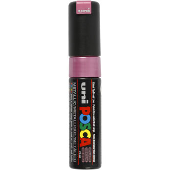 Posca Marker, nr. PC-8K, joon 8 mm, lai, roosa metallist, 1 tk
