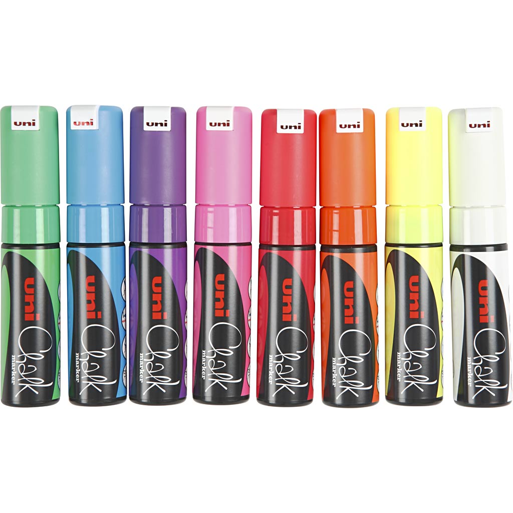 Kreidipliiats, joon 8 mm, värvivalik, 8 tk/ 1 pakk