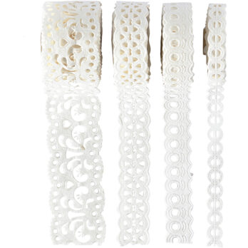 Pitsiribad, W: 8-23 mm, valge, 4x2 m/ 1 pakk