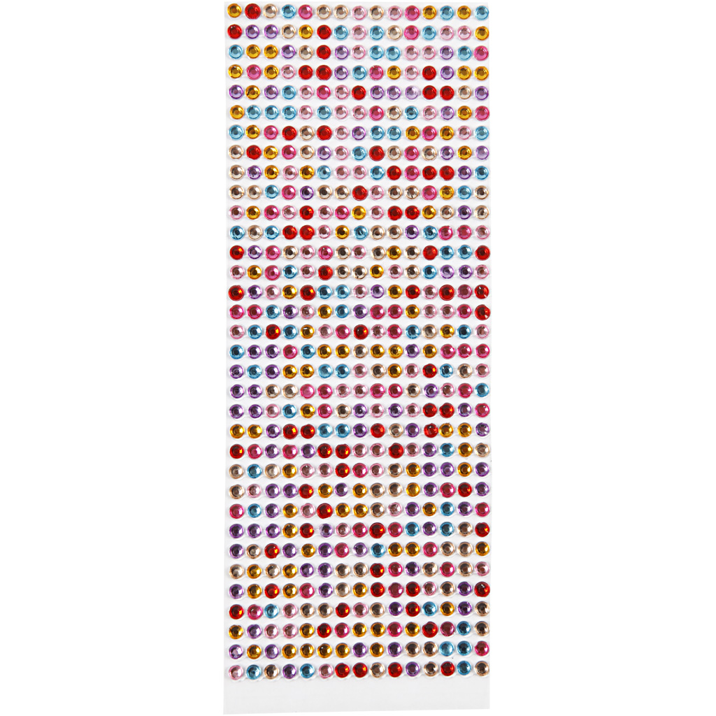 Strass, diameeter. 4-6 mm, leht 16x9,5 cm, erinevad värvid, 10 lehte/ 1 pakk. - Image 2