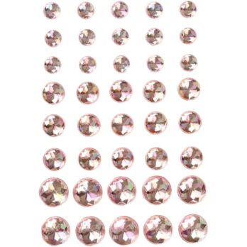 Strass, suurus 6+8+10 mm, roosa, 40 tk/ 1 pakk