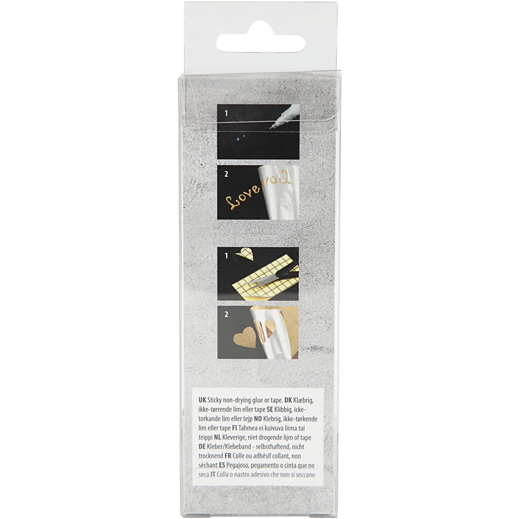 Dekofoolium, laius: 15,5 cm, paksus 0,02 mm, hõbedane, 50 cm/ 1 rull - Image 3