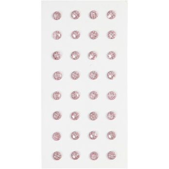 Strass, diameeter. 8 mm, helepunane, 32 tk/ 1 pakk