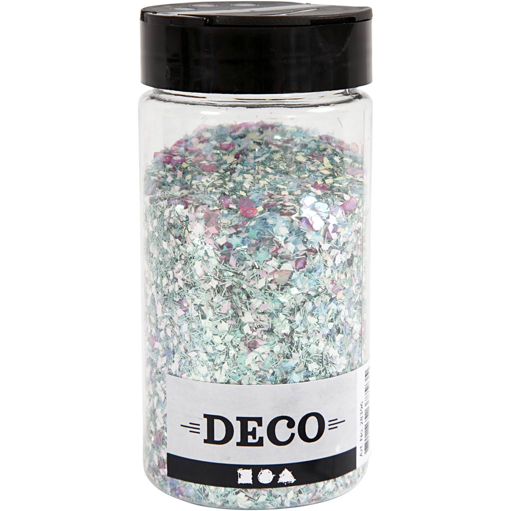 Glitter- ja paelussortiment, pastelsed värvid, 170 g/ 1 tuubi - Image 2