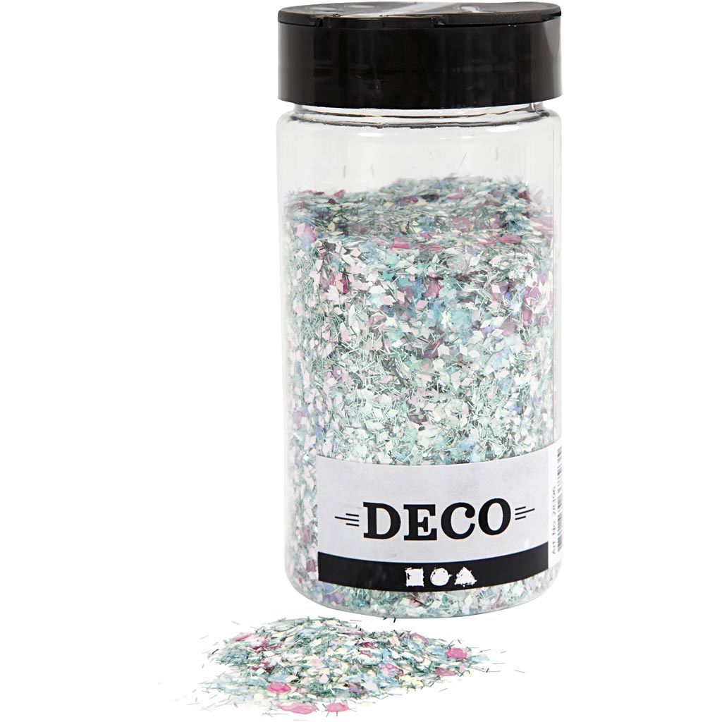 Glitter- ja paelussortiment, pastelsed värvid, 170 g/ 1 tuubi - Image 3