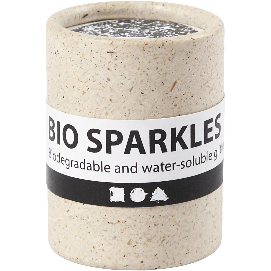 Bio Sparkles, dia. 0,4 mm, hõbedane, 10 g/ 1 tuubi - Image 2