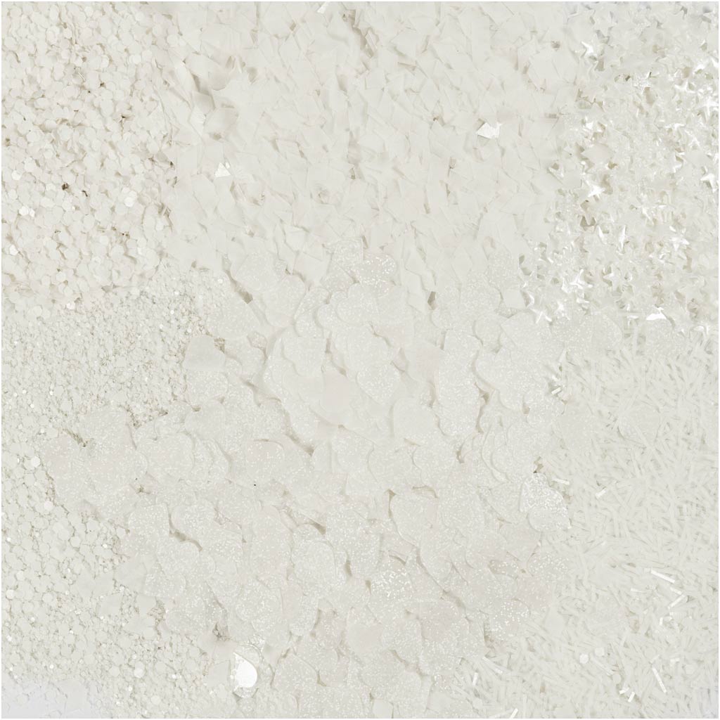 Biolagunevad sädemed ja paelad, hõbedane, valge, 6x7 ml/ 1 pakk - Image 4