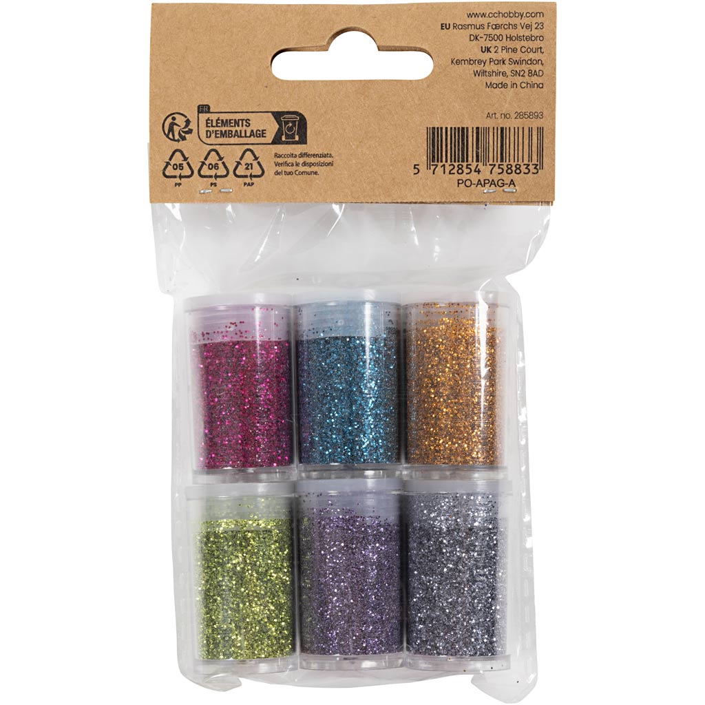 Bio Sparkles, erinevad värvid, 6x7 ml/ 1 pakk - Image 3