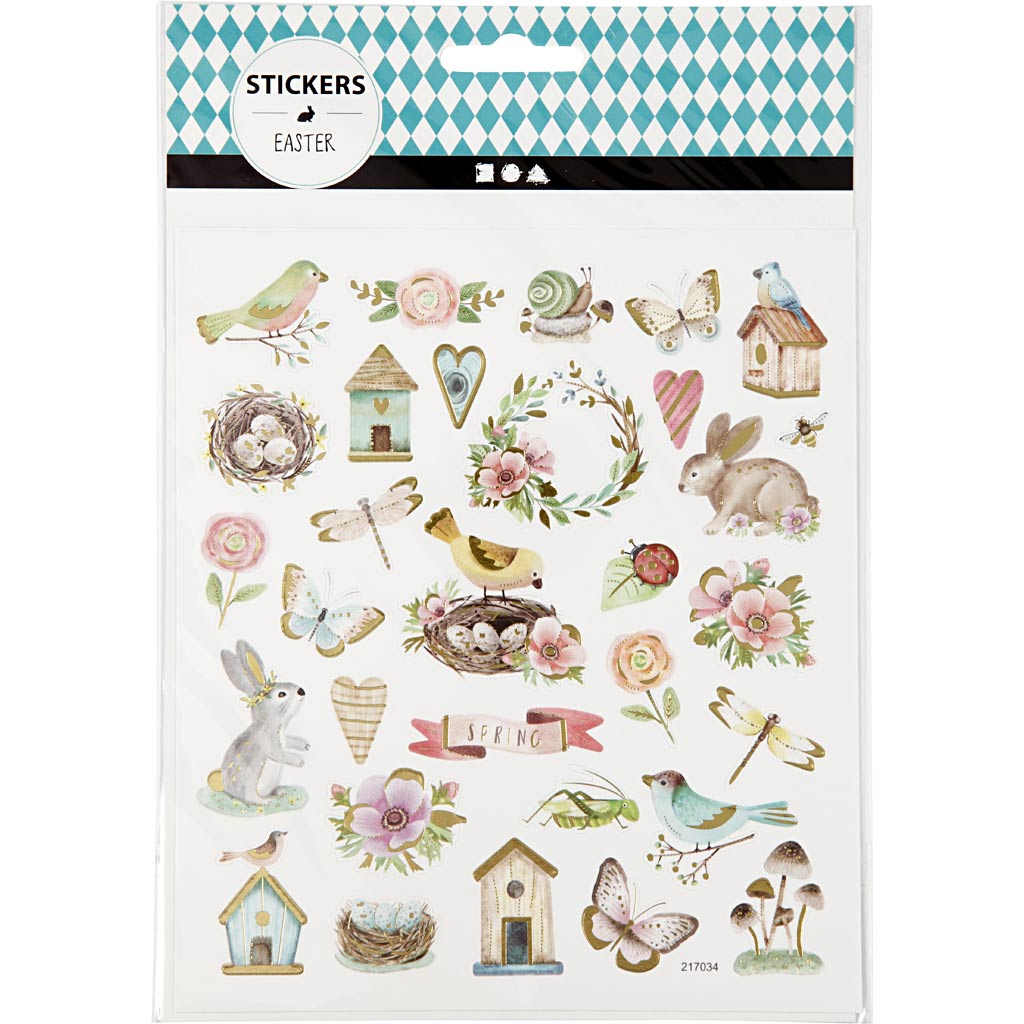 Kleebised, kevad ja lihavõtted, leht 15x16,5 cm, 1 leht - Image 2