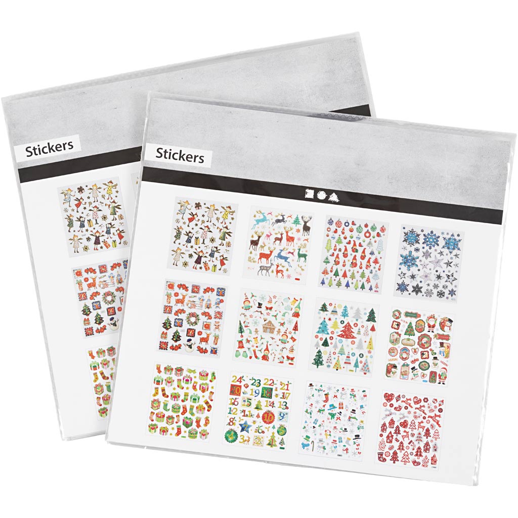 Kleebiste raamat, jõulud, leht 15x16,5 cm, 2x12 lehte/ 1 pakk - Image 2