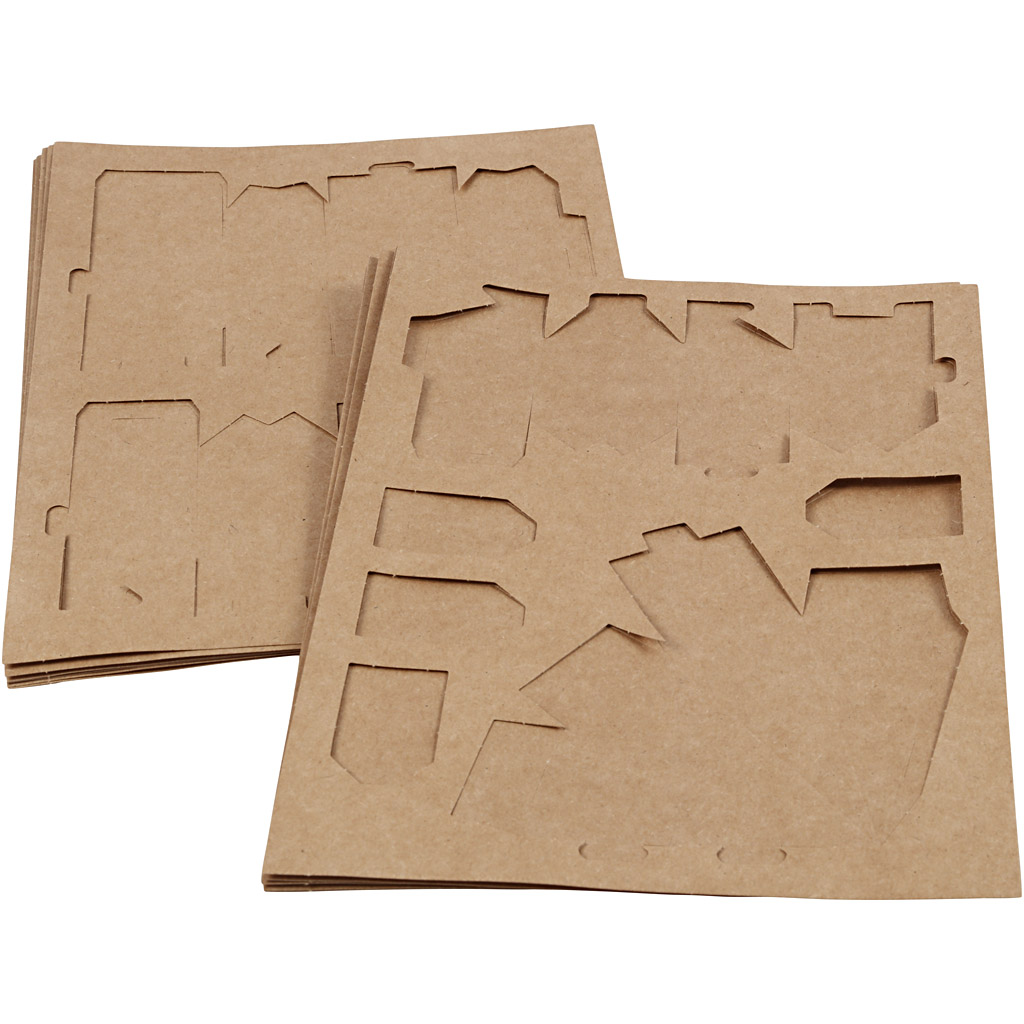 Väljalõigatud majad ja puud, H: 5,7-10 cm, 1 komplekt - Image 5