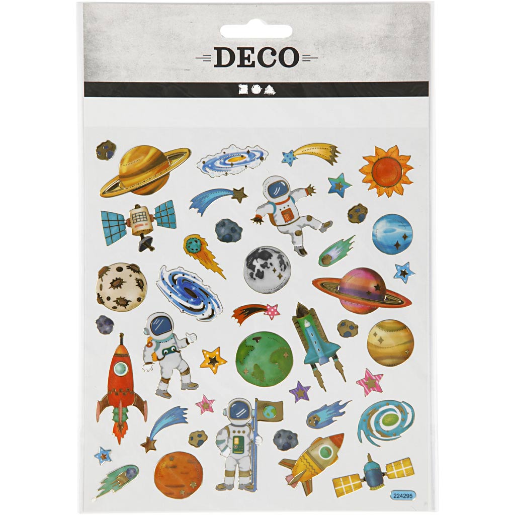 Kleebised, ruum, leht 15x16,5 cm, ca. 41 tk, 1 leht - Image 2