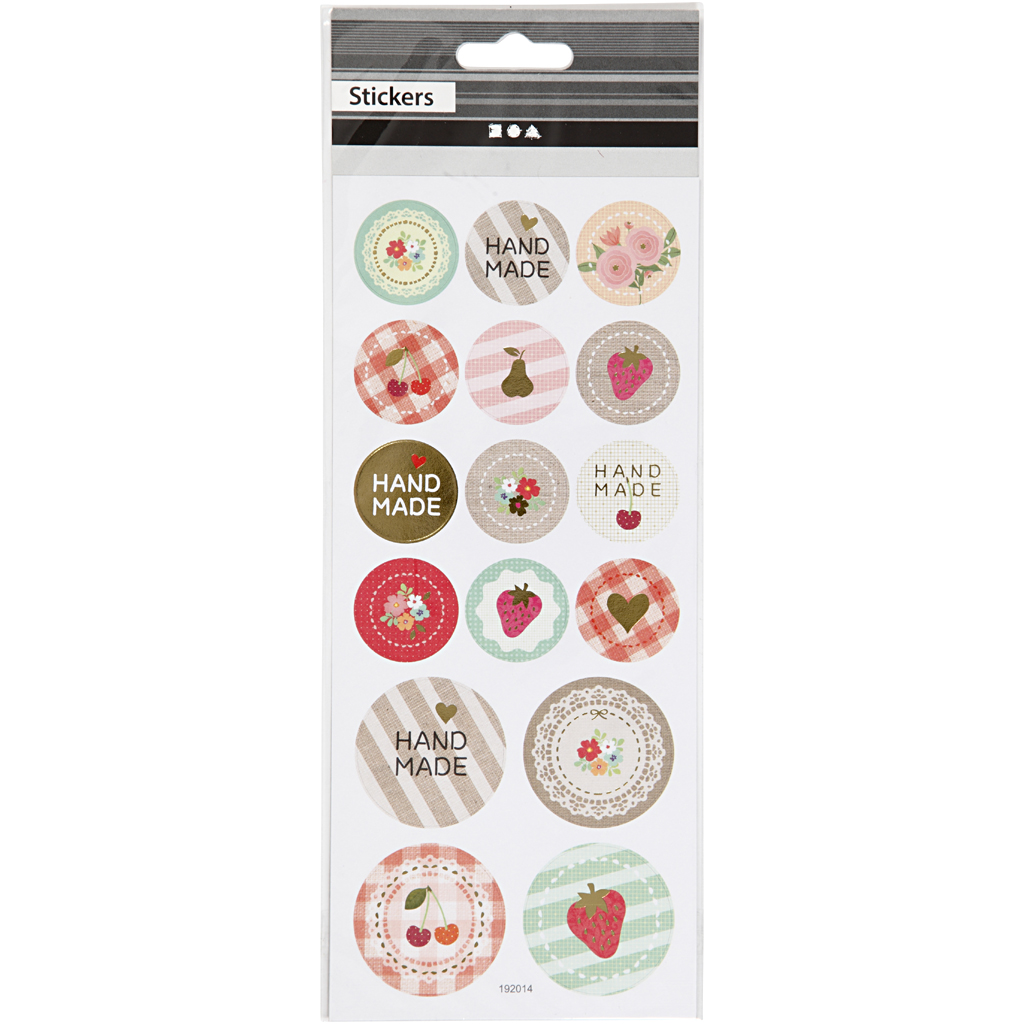 Kleebised, käsitsi valmistatud, leht 10x23 cm, ca. 16 tk, 1 leht - Image 2