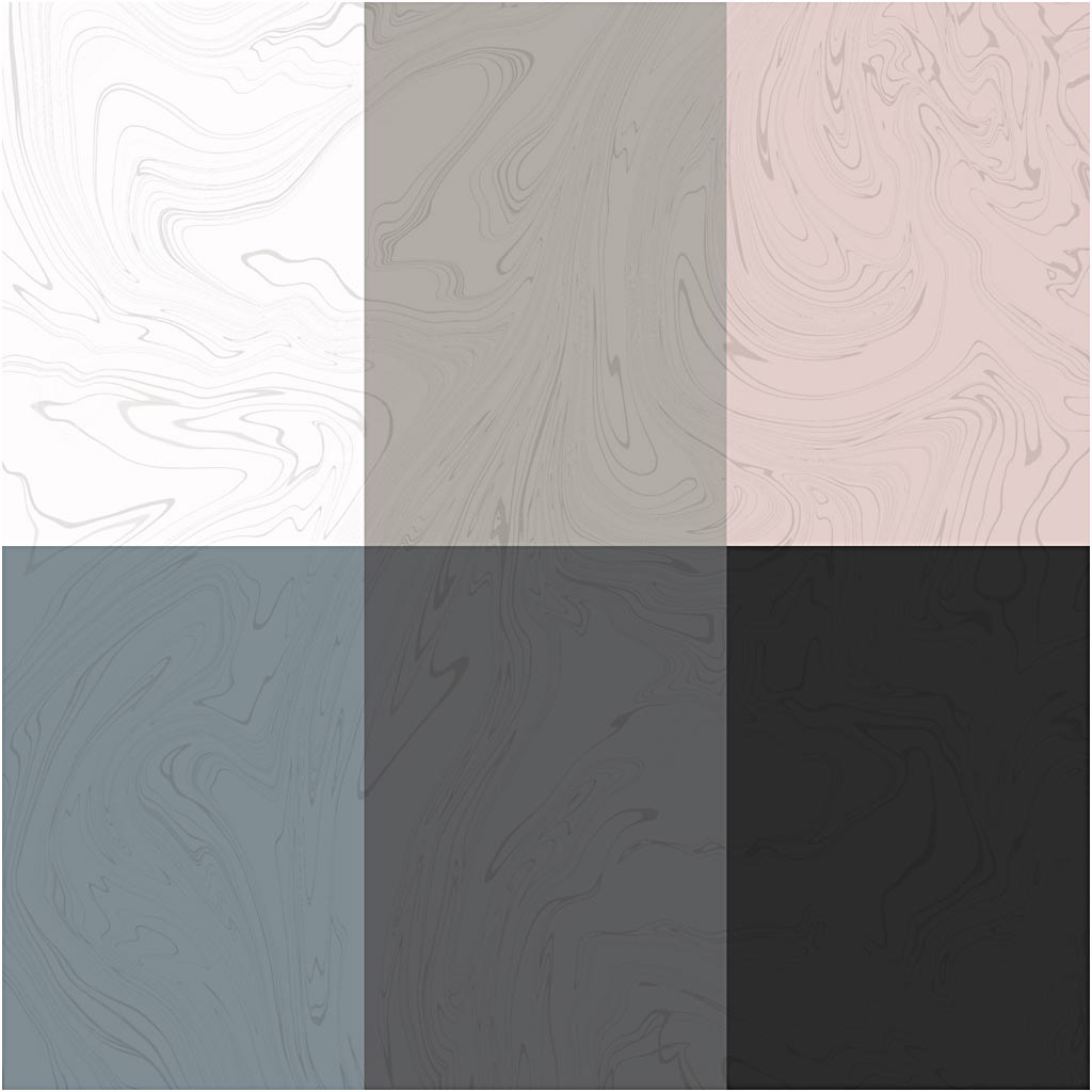 Magic Marble Paint, mute värvid, 6x20 ml/ 1 pakend - Image 4