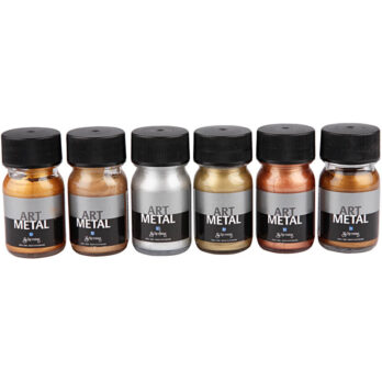 Craft Paint Metallic, nr. 5102, 5104, 5106, 5108, 5109, 5110, metallikvärvid, 6x30 ml/ 1 pakk