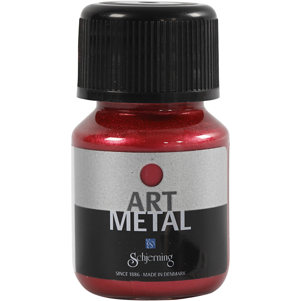 Craft Paint Metallic, lava punane(5112), 30 ml/ 1 pudel