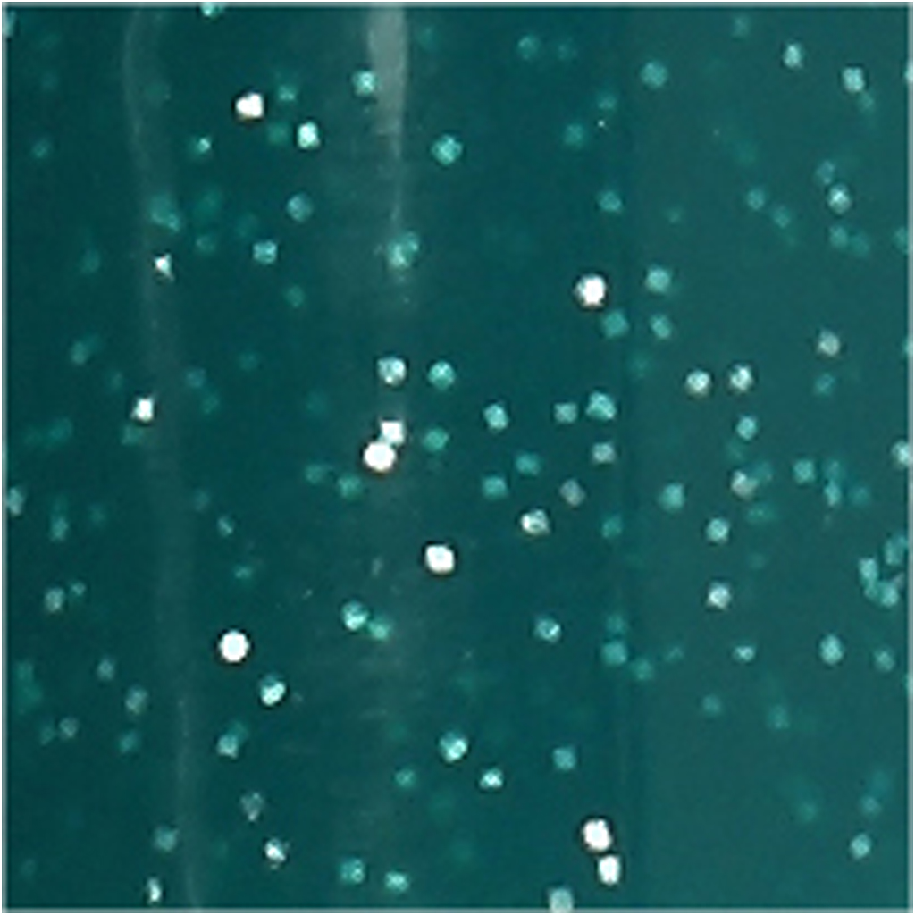 Klaas- ja portselanimarker, glitter, joon 2-4 mm, pooleldi läbipaistmatu, tumeroheline, 1 tk. - Image 3