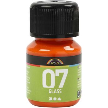 A-Color klaasvärv, oranž, 30 ml/ 1 pudel
