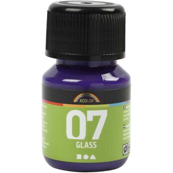 A-Color klaasvärv, punane violetne, 30 ml/ 1 pudel