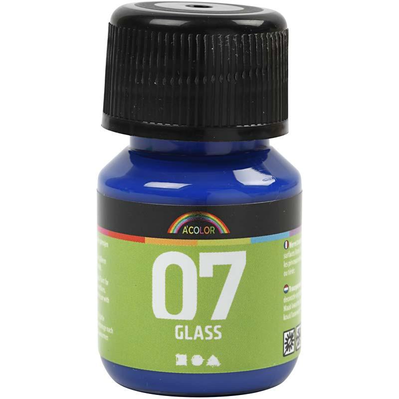 A-Color klaasvärv, briljantsinine, 30 ml/ 1 pudel