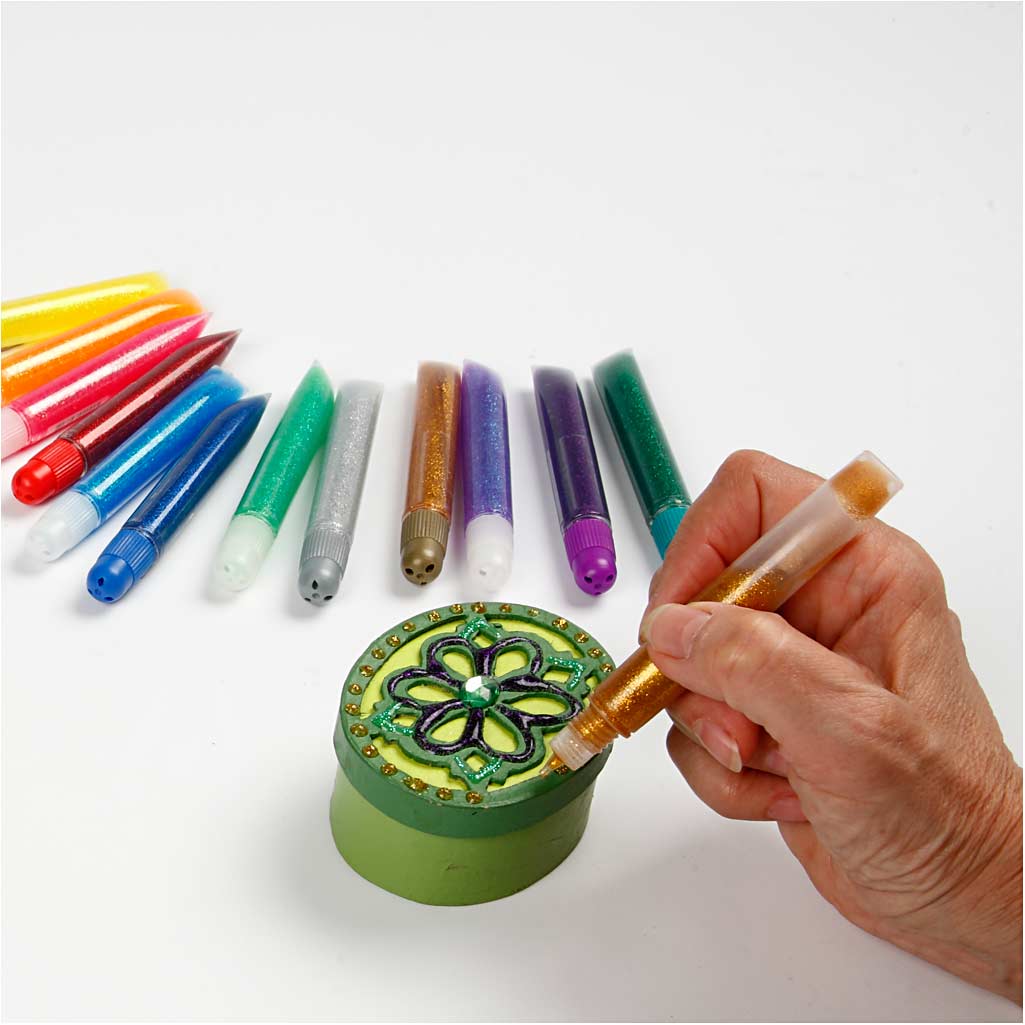 Glitter liim, 12x10 ml/ 1 pakk - Image 2