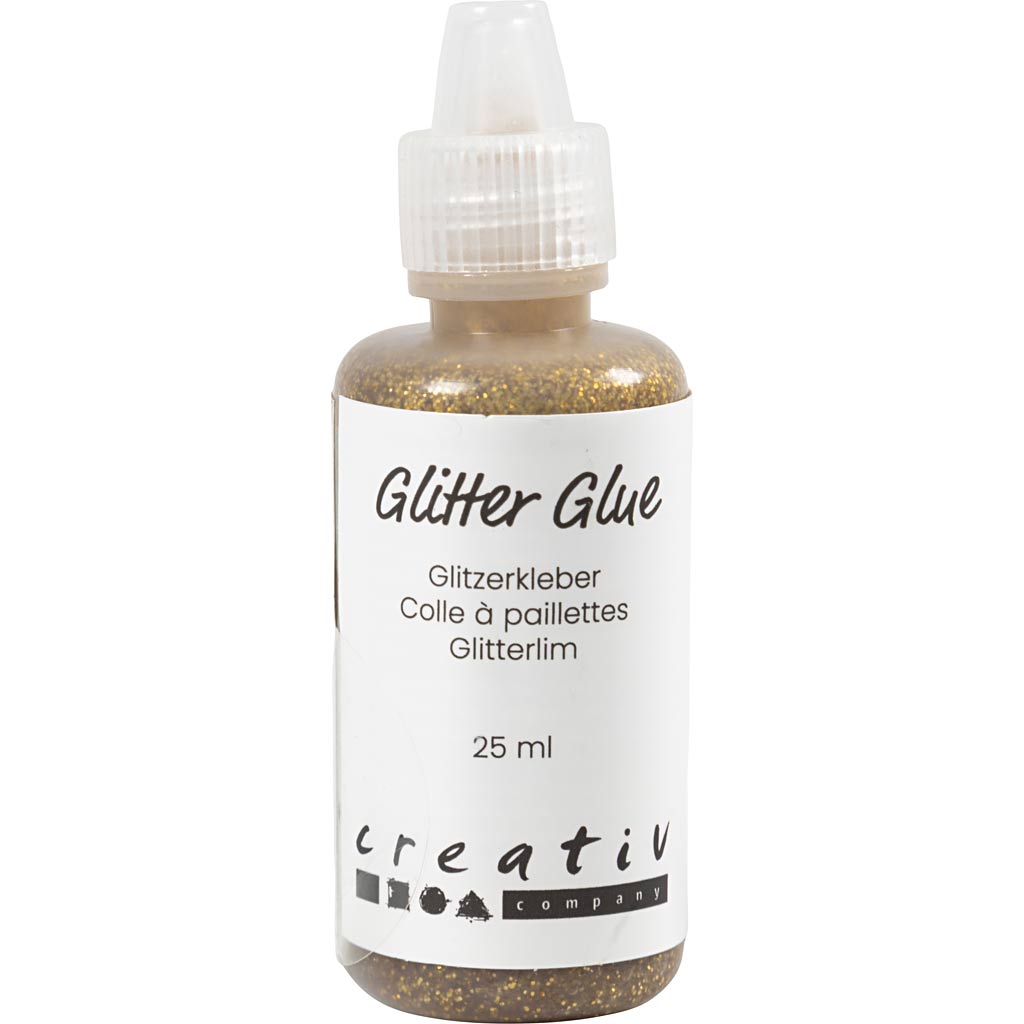 Glitter liim, kuldne, 25 ml/ 1 pudel