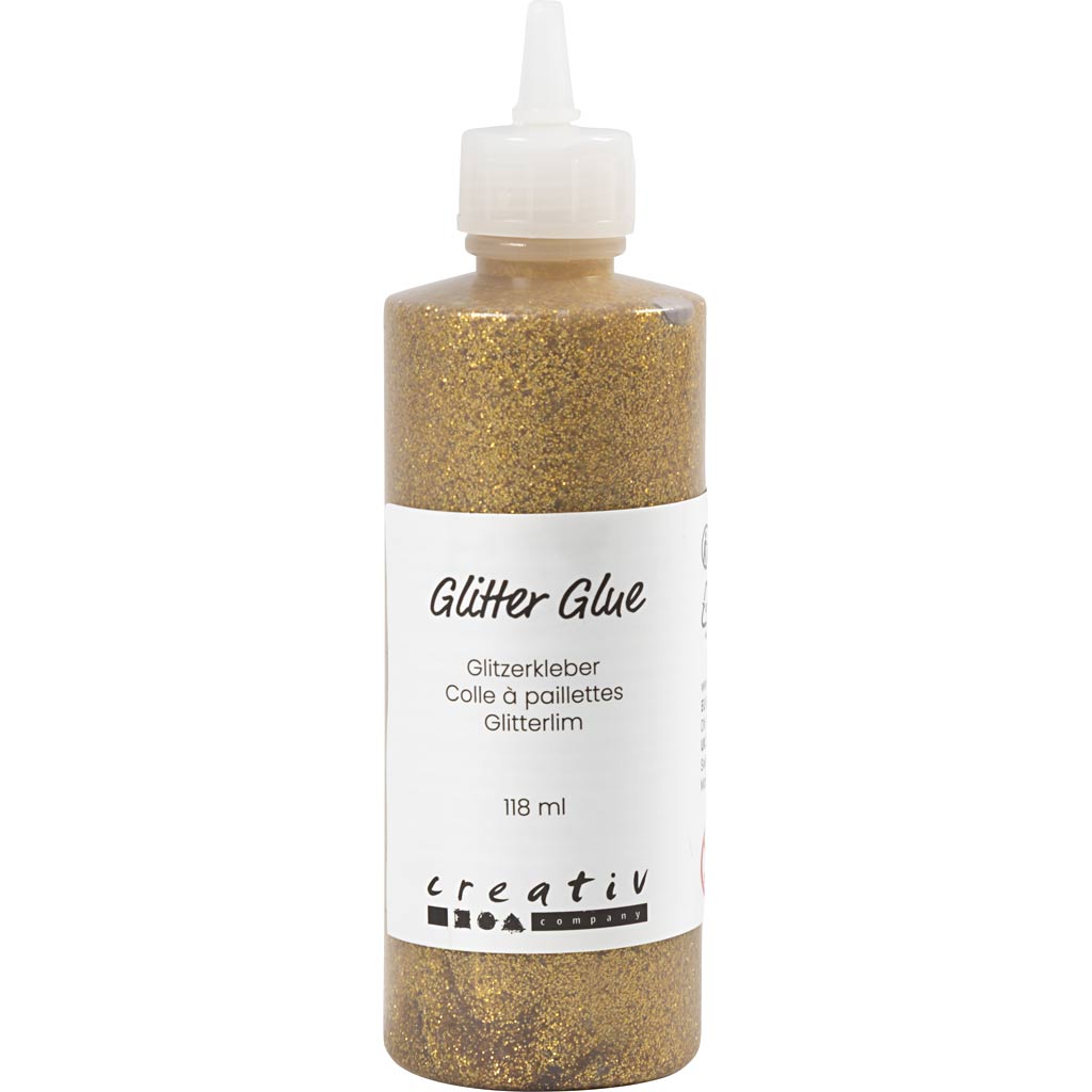 Glitter liim, kuldne, 118 ml/ 1 pudel