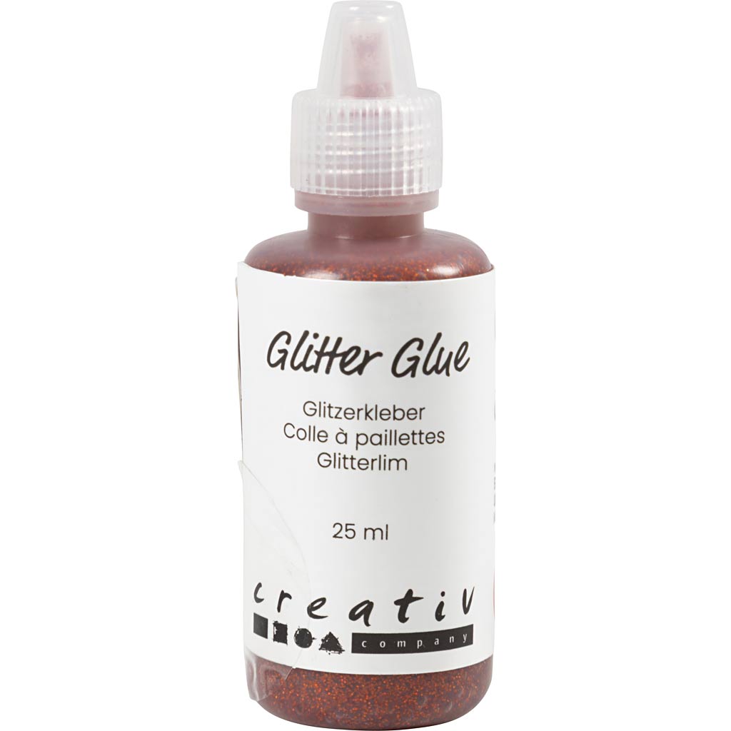 Glitter liim, oranž, 25 ml/ 1 pudel