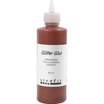 Glitter liim, oranž, 118 ml/ 1 pudel