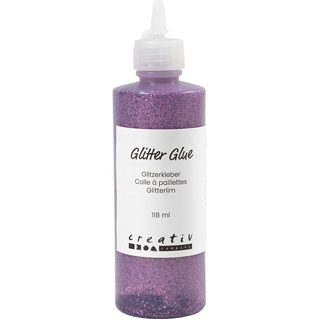 Glitter liim, lilla, 118 ml/ 1 pudel