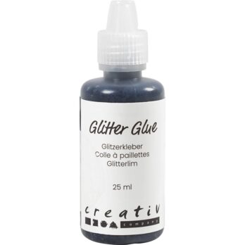 Glitter liim, must, 25 ml/ 1 pudel