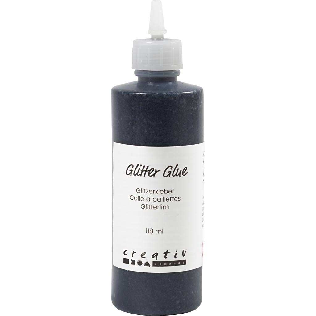 Glitter liim, must, 118 ml/ 1 pudel