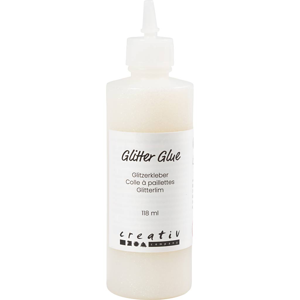 Glitter liim, hologrammvalge, 118 ml/ 1 pudel