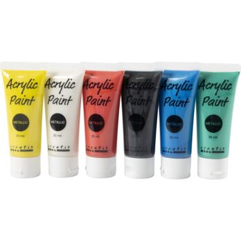 Akrüülvärv metallik, metallik, standardvärvid, 6x20 ml/ 1 pakk