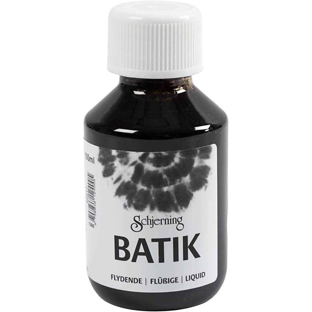 Batikvärv, must, 100 ml/ 1 pudel