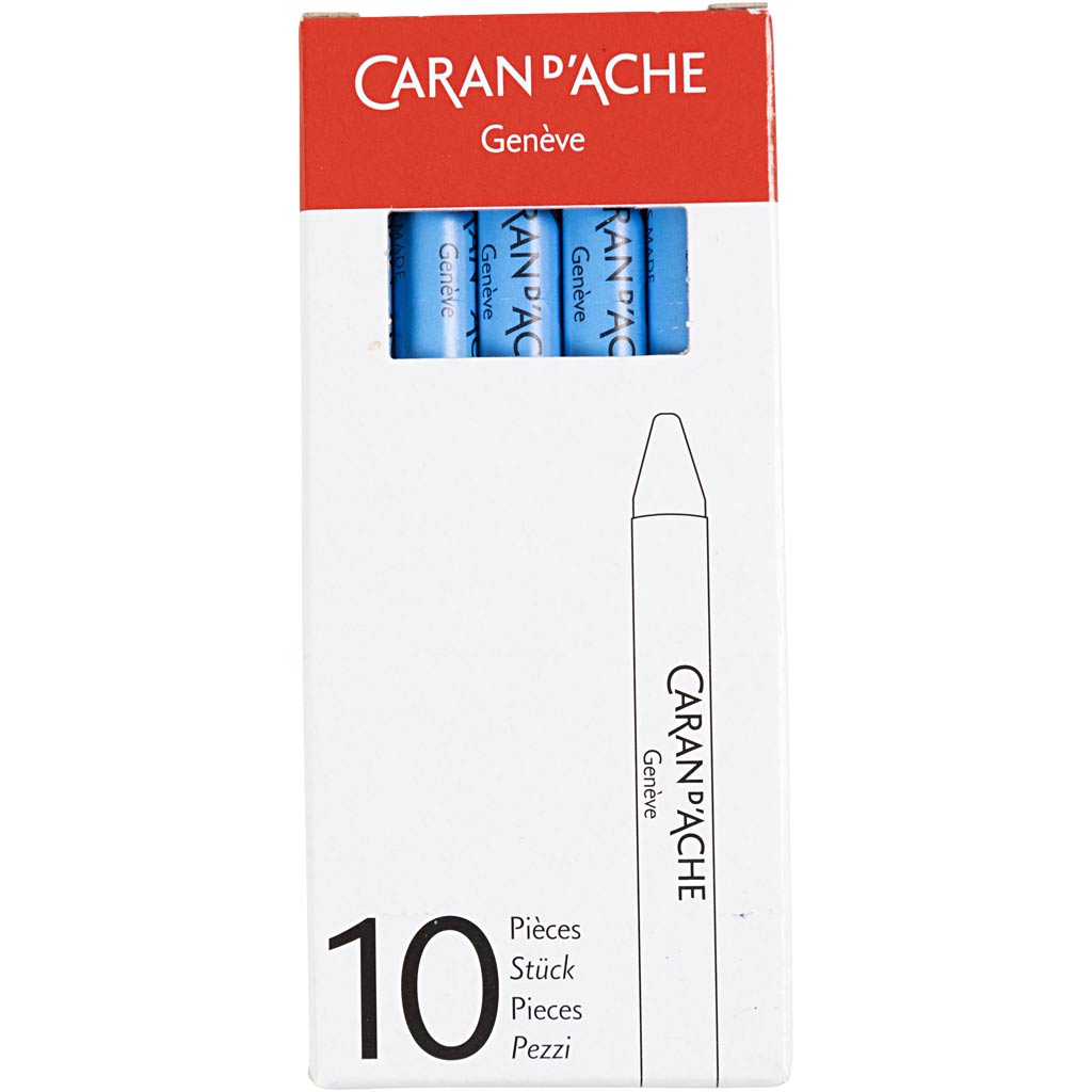 CARAN D'ACHE Neocolor II, L: 10 cm, paksus 8,5 mm, helesinine (161), 10 tk/ 1 pakk - Image 2