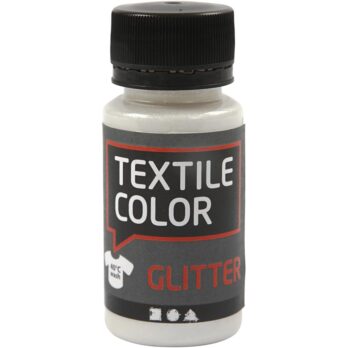 Tekstiilivärv, glitter, läbipaistev, 50 ml/ 1 pudel